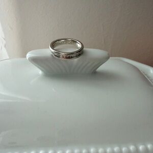 Tiffany & Co Silver 1837 narrow band size 4